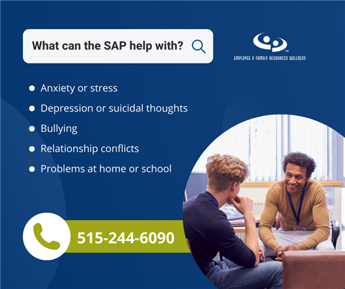 What can the SAP help with? Call 515-244-6090 to connect.